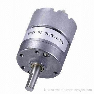 6V DC Gear Motor for Vending Machines/Robots/Dispensers, with Ø6mm Inline Shaft/32mm Gearbox